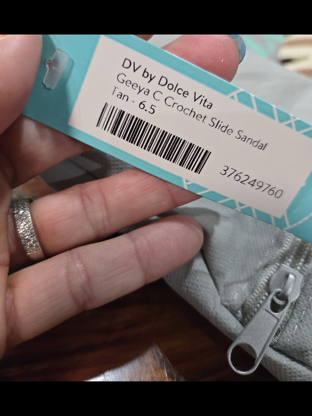 NWT DV by Dolce Vita Geeya C Crochet Slide Sandals Tan 6.5 - Picture 11 of 11